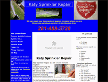 Tablet Screenshot of katysprinklerrepair.net